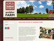 Tablet Screenshot of amblerfarm.org